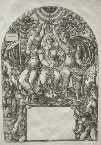 The Royal Majesty by Jean Duvet, print, 1546-1561