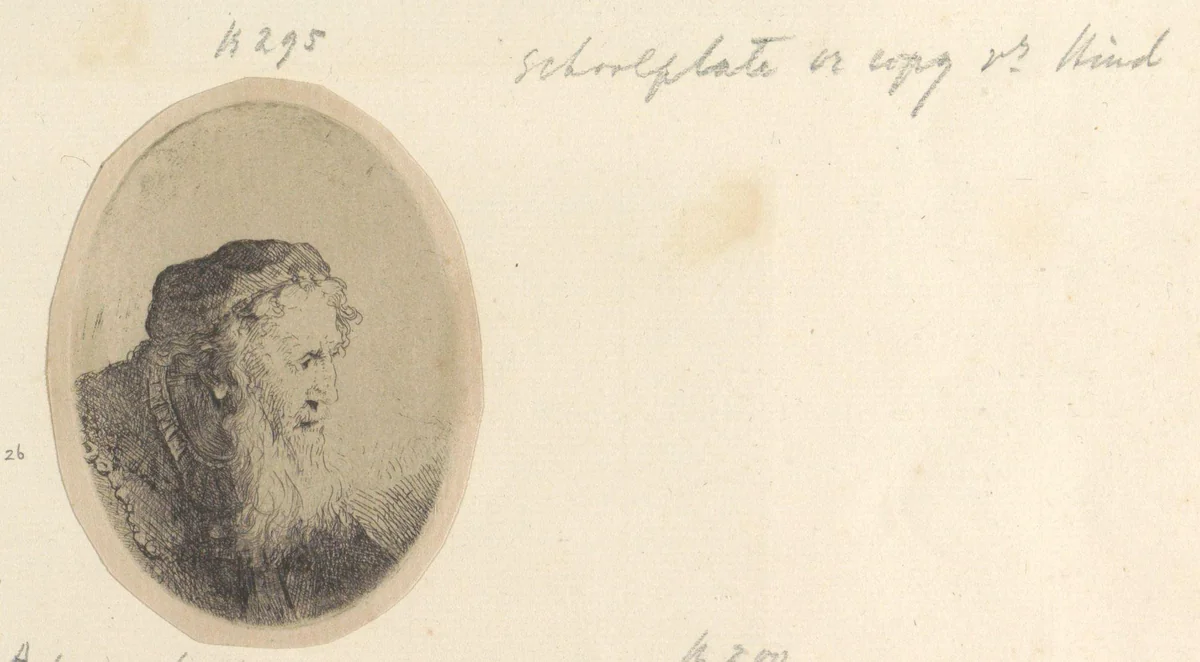 Oude man met baard by Ferdinand Bol, book, 1626-1680