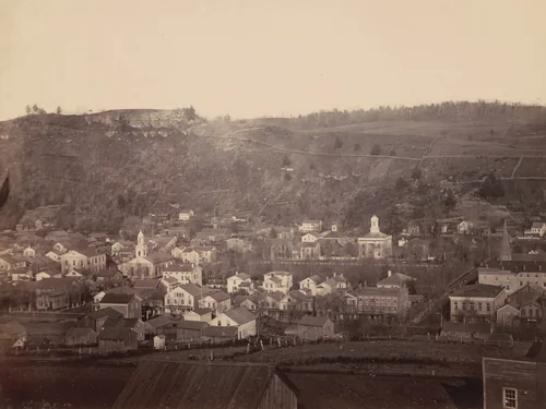 Honesdale, Section 2, Del. & Hudson Canal Co. by Thomas H. Johnson, photograph, 1858-1868