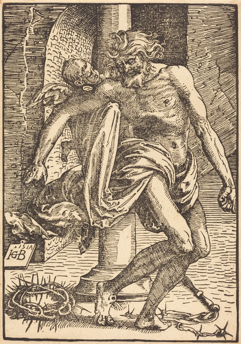 Christ on the Pillar by Hans Baldung Grien, print, 1517