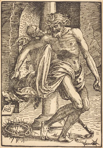 Christ on the Pillar by Hans Baldung Grien, print, 1517