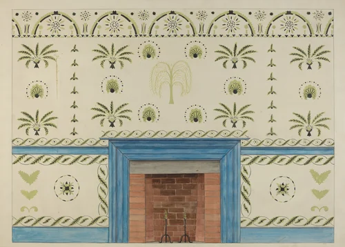 Wall Stencil by Ray Holden, index of american design, 1936