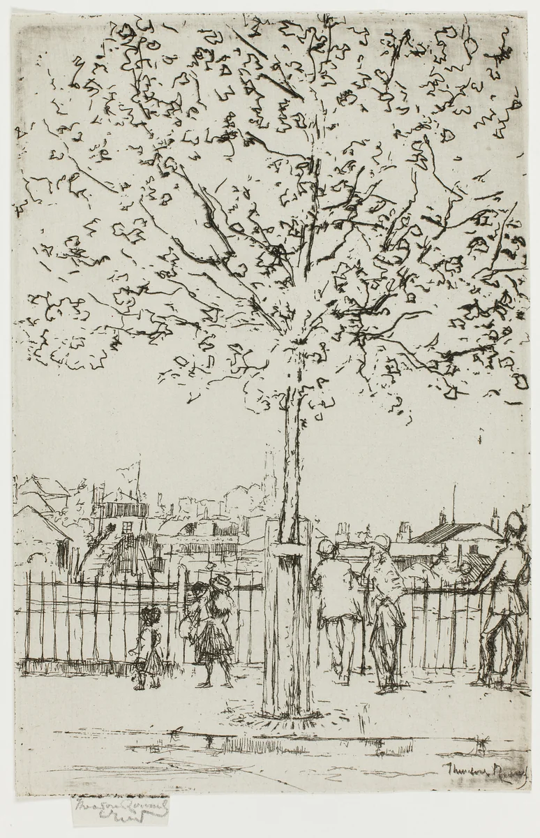Chelsea Embankment, June, 5 p.m., 1889 by Theodore Roussel, print, 1889
