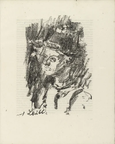 Two Peasants after William Leibl (Zwei Bauern nach Wilhelm Leibl) (plate facing page 44) from Gesammelte Schriften (Collected Writings) by Lovis Corinth, illustrated book, 1920