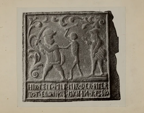 Pa. German Stove Plate by Charles Von Urban, index of american design, 1937