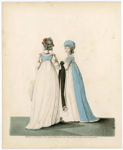 Fashion plate by Nicolaus Heideloff, artwork, 1796