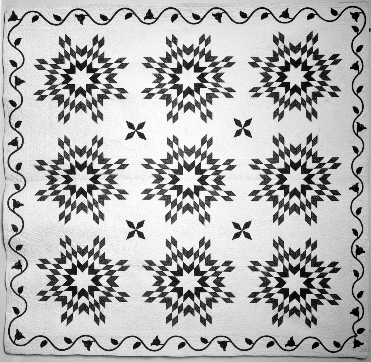 Bedcover by United States, textile, 1840-1860