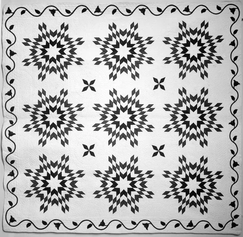 Bedcover by United States, textile, 1840-1860