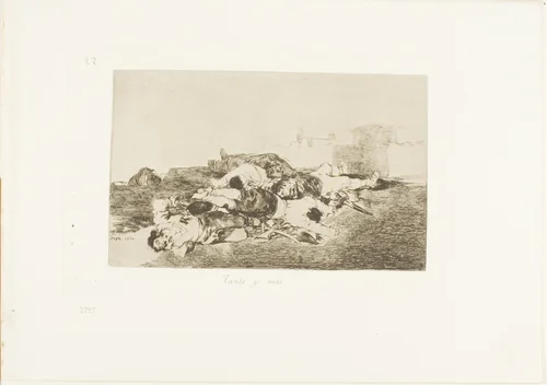 Even Worse, plate 22 from The Disasters of War by Francisco José de Goya, print, 1810