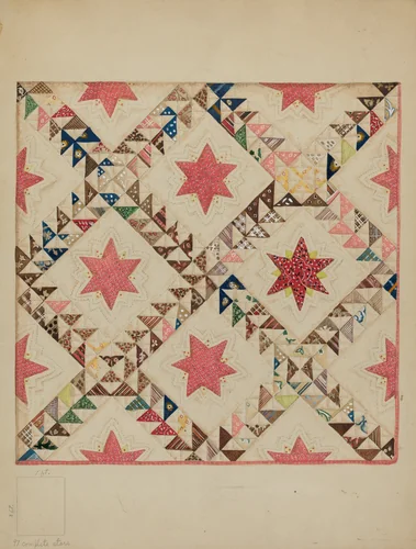 Bedspread by Henry Granet, index of american design, 1939