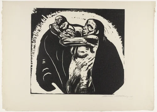 The Sacrifice (Das Opfer), state IX/IX, plate 1 from War (Krieg) by Käthe Kollwitz, print, 1922