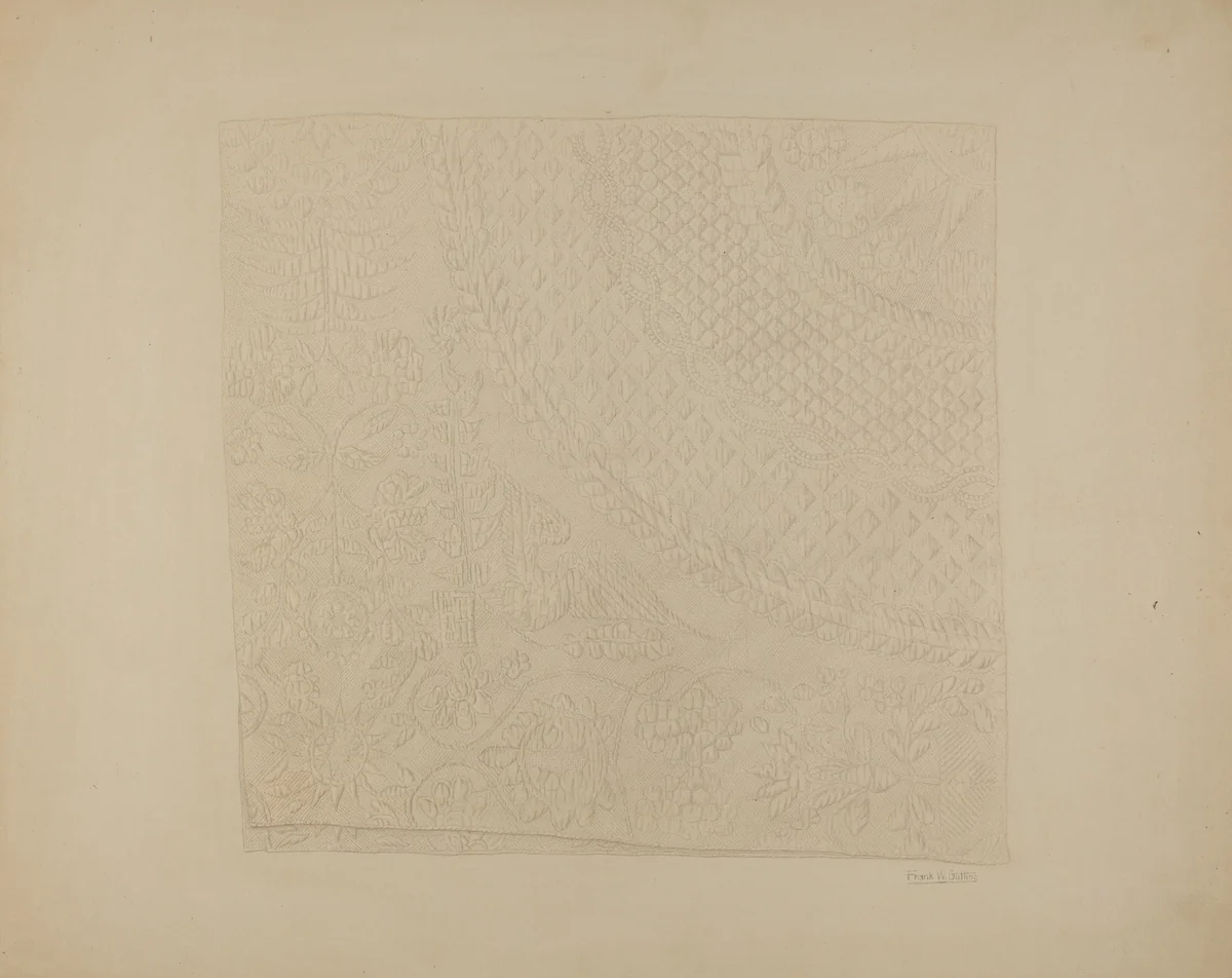 Quilt by Frank Gutting, index of american design, 1939