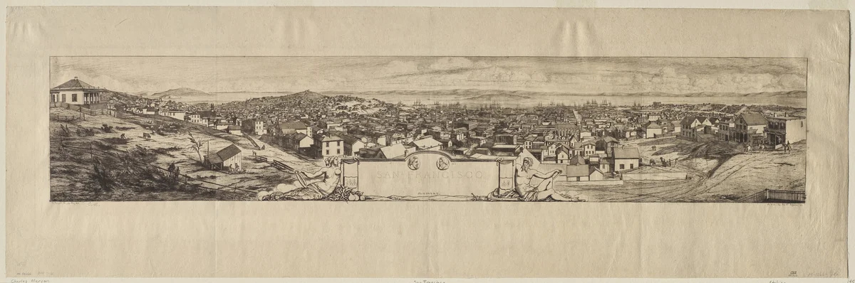 San Francisco by Charles Meryon, print, 1856