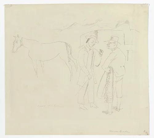 The Horse Trade by Walt Kuhn, print, 1921