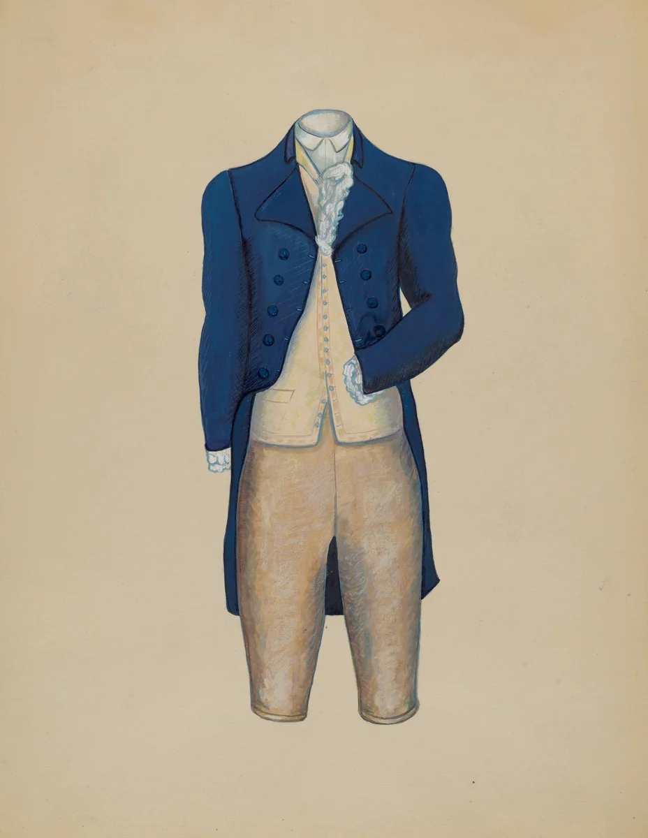 Suit by Charles Criswell, index of american design, 1935-1942