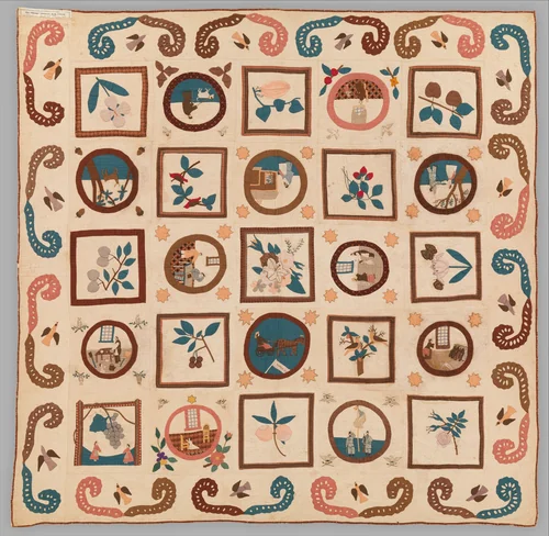 Woman’s Rights Quilt by Emma Civey Stahl, artwork, 1870-1880