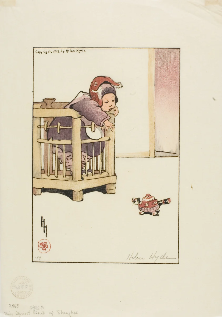 Miss Apricot-Cloud by Helen Hyde, print, 1908