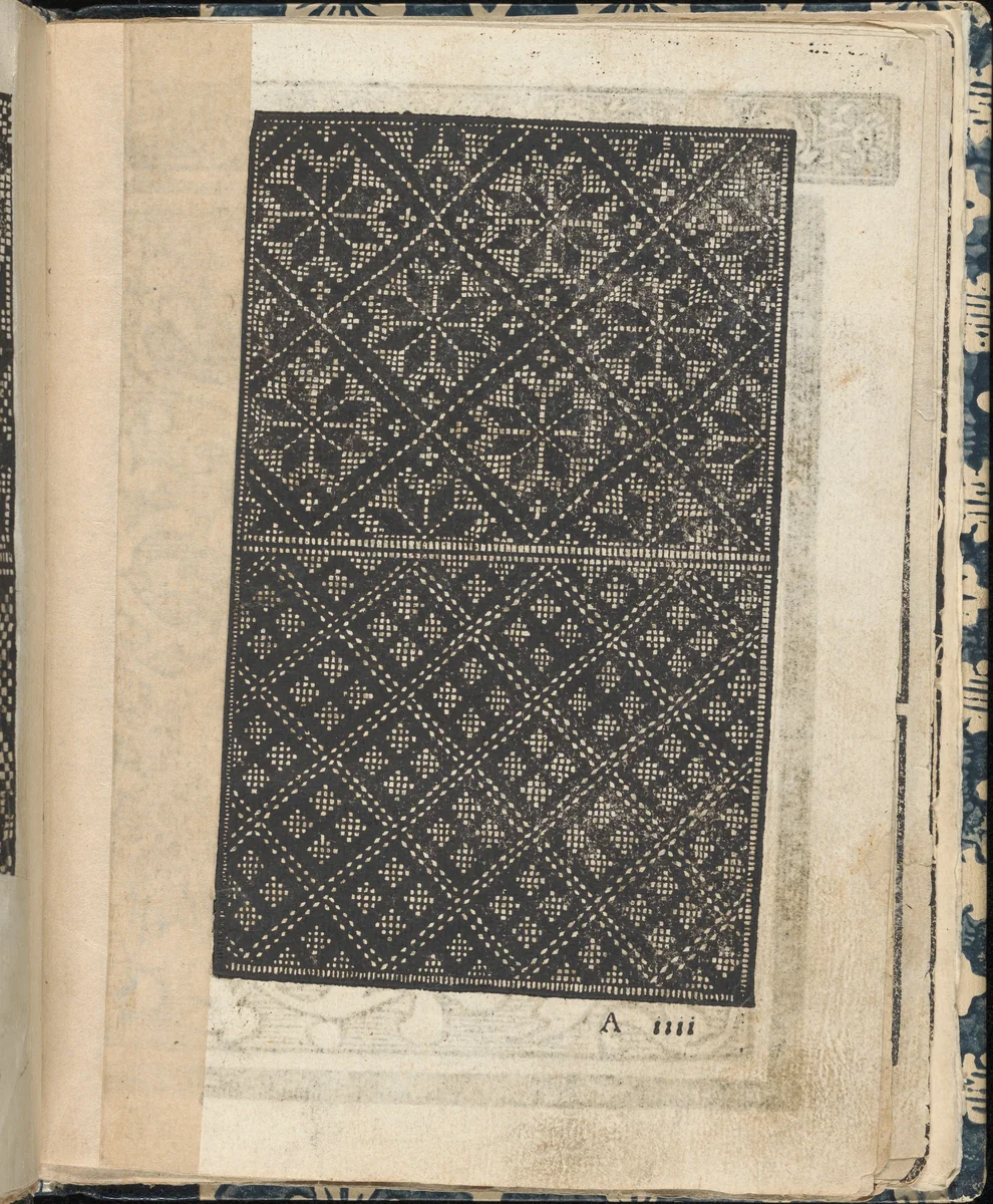 Essempio di recammi, page 6 (recto) by Giovanni Antonio Tagliente, book, 1530