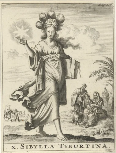 Tiburtijnse Sibille by Jan Luyken, print, 1684