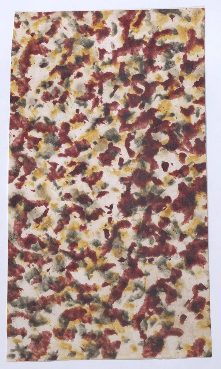 Sheet with marbled pattern by anonymous, print, 1800-1900