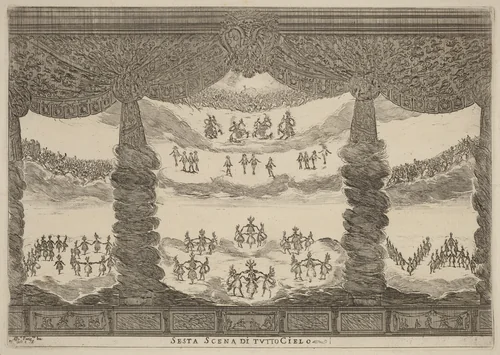 Sesta Scena di Tutto Cielo by Stefano della Bella, print, 1637