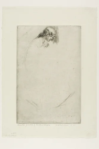 Jo's Bent Head by James McNeill Whistler, print, 1861