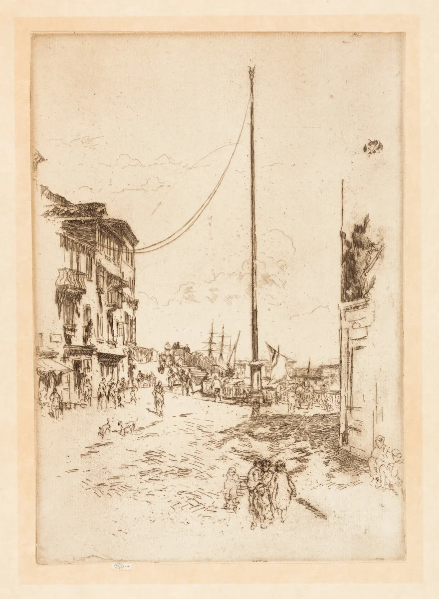 The Little Mast by James McNeill Whistler, print, 1879-1880