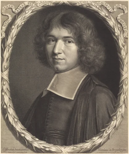 Jean-Baptiste Colbert by Robert Nanteuil, print, 1673