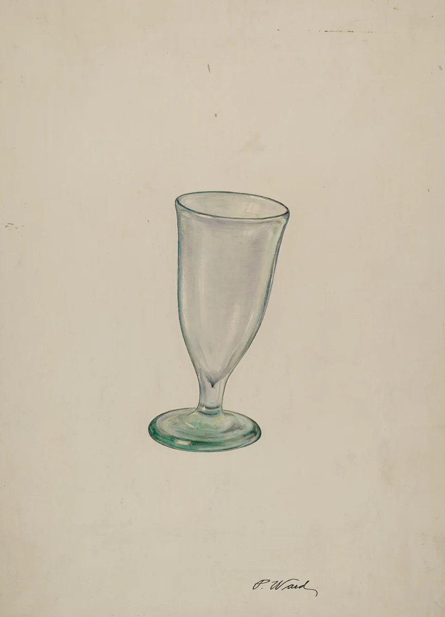 Wine Glass by Paul Ward, index of american design, 1940