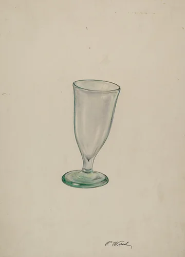 Wine Glass by Paul Ward, index of american design, 1940