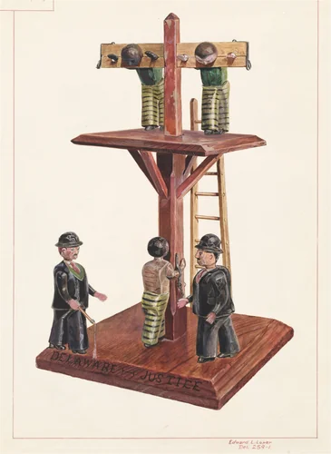 Whipping Post by Edward L. Loper, index of american design, 1935-1942