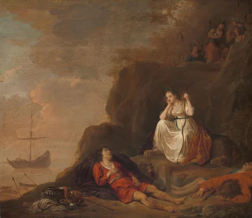 Theagenes and Chariclea by Daniël Thivart, painting, 1625-1640