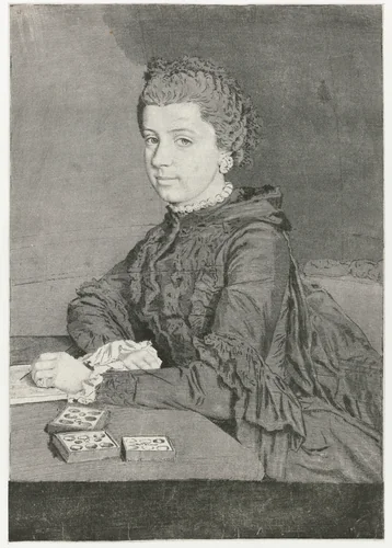 Portret van Maria Christina van Oostenrijk by Jean-Etienne Liotard, print, 1778-1782