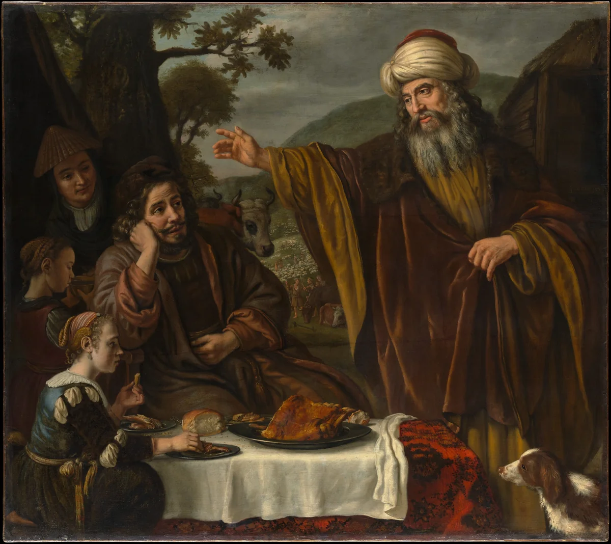 Abraham's Parting from the Family of Lot by Jan Victors, painting, 1655-1665