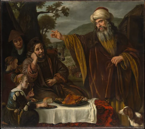 Abraham's Parting from the Family of Lot by Jan Victors, painting, 1655-1665