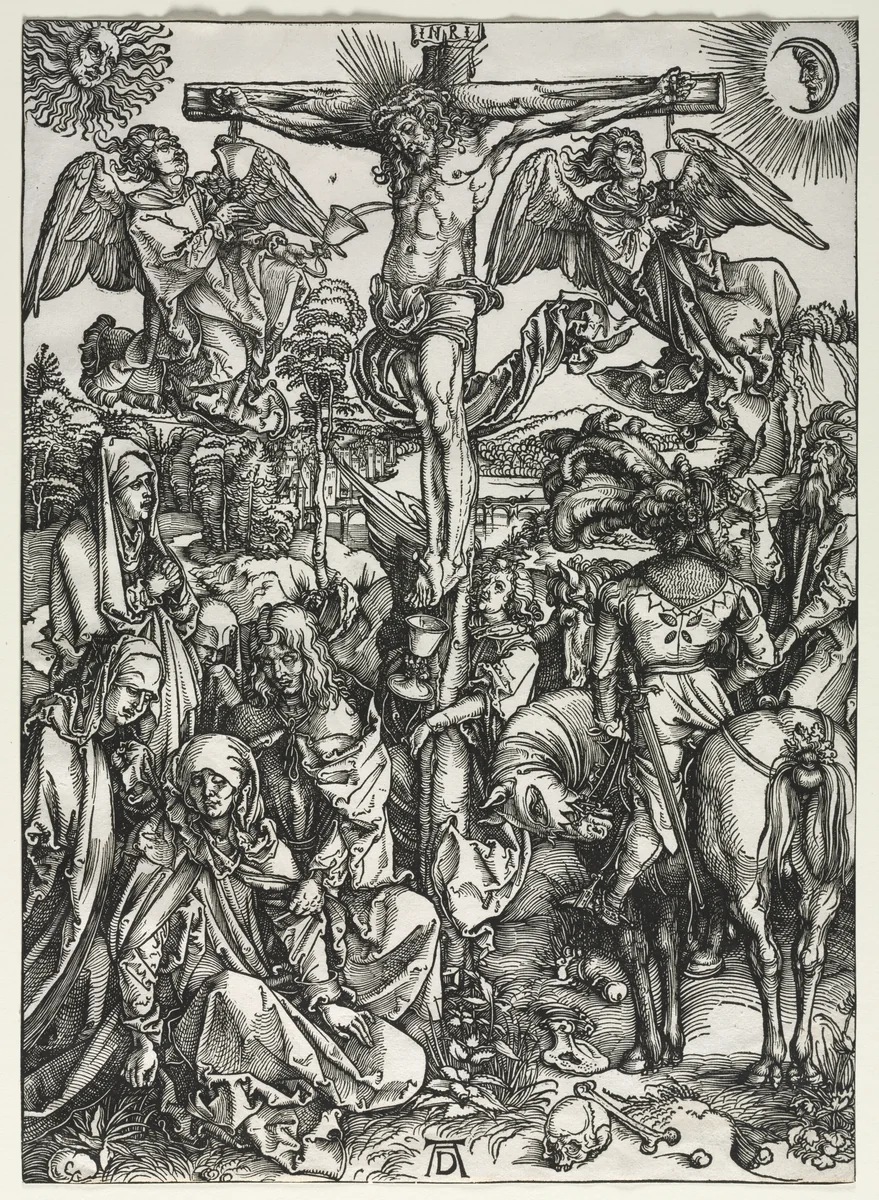 The Crucifixion by Albrecht Dürer, print, 1497-1498