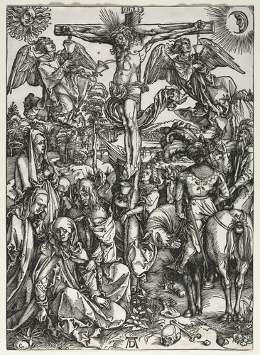 The Crucifixion by Albrecht Dürer, print, 1497-1498