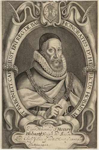 Sir Henry Hobart by Simon van de Passe, print, 1595-1647