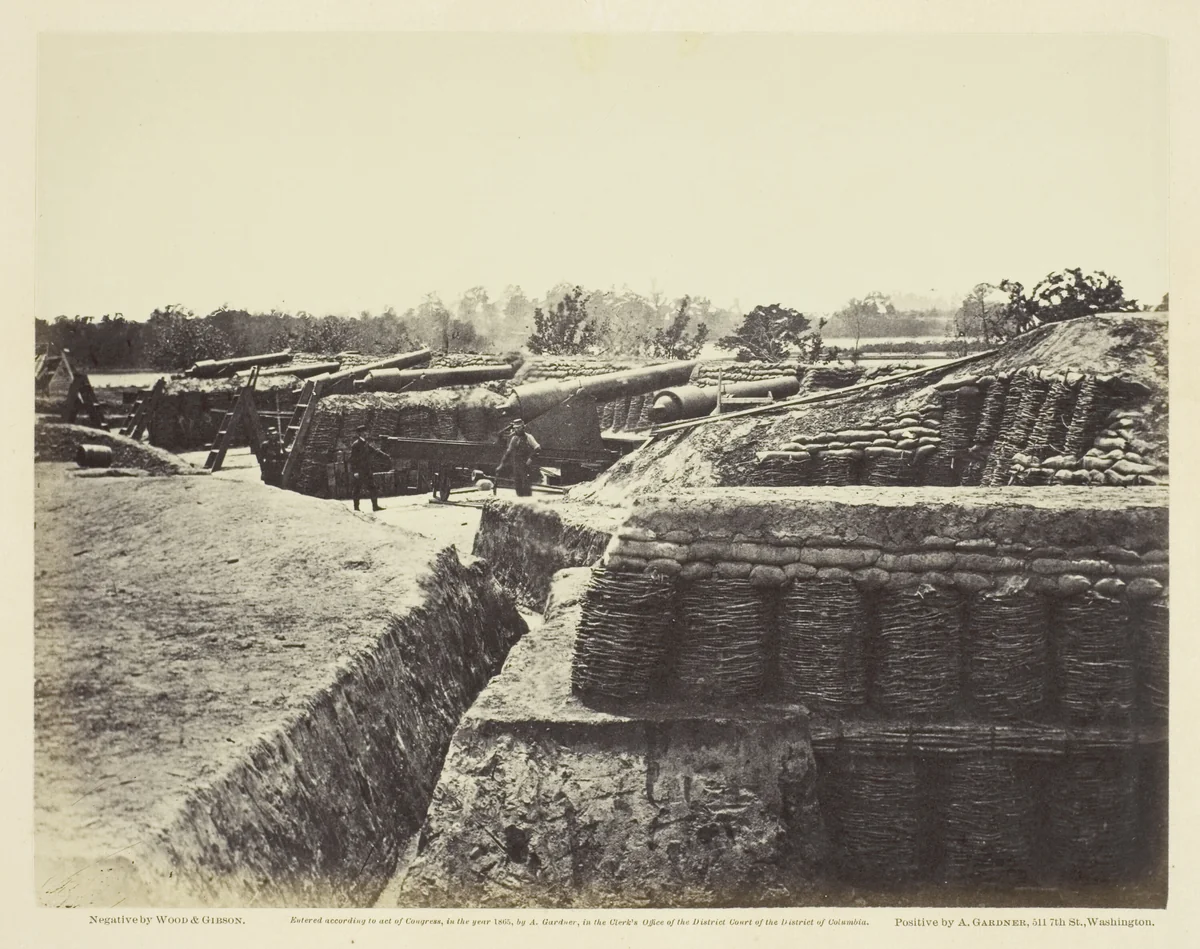Battery No. 1, Near Yorktown, Virginia by Wood and Gibson, photograph, 1862
