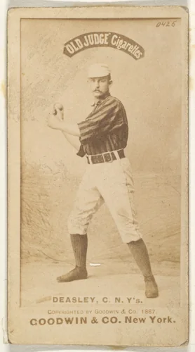 Thomas H. "Pat" Deasley, Catcher, New York, from the Old Judge series (N172) for Old Judge Cigarettes by Goodwin & Company, photograph, 1887