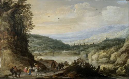 Landscape by Joos de Momper, painting, 1590-1635