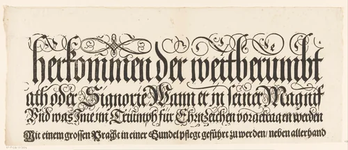 Titel van de Festa della Sensa (tweede gedeelte) by Jost Amman, print, 1697