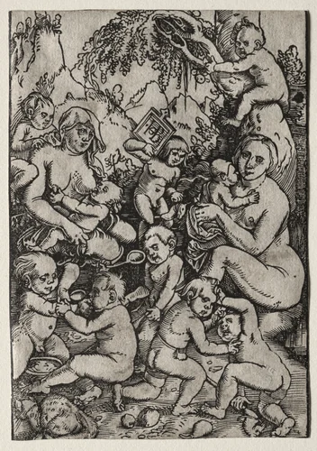 The Two Mothers by Hans Baldung, print, 1507-1518