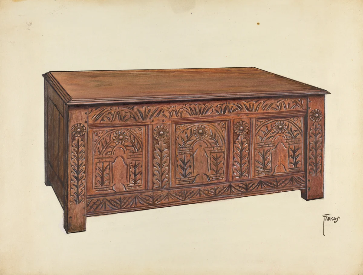 Chest by Paul Farkas, index of american design, 1937