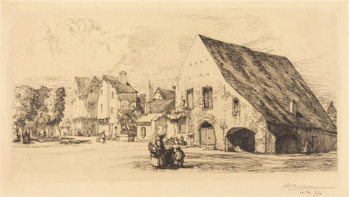 Provins (Seine et Marne) by Auguste Lepère, print, 1910