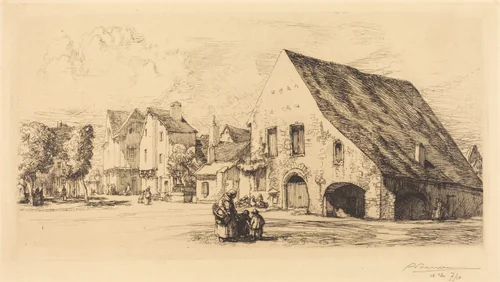 Provins (Seine et Marne) by Auguste Lepère, print, 1910
