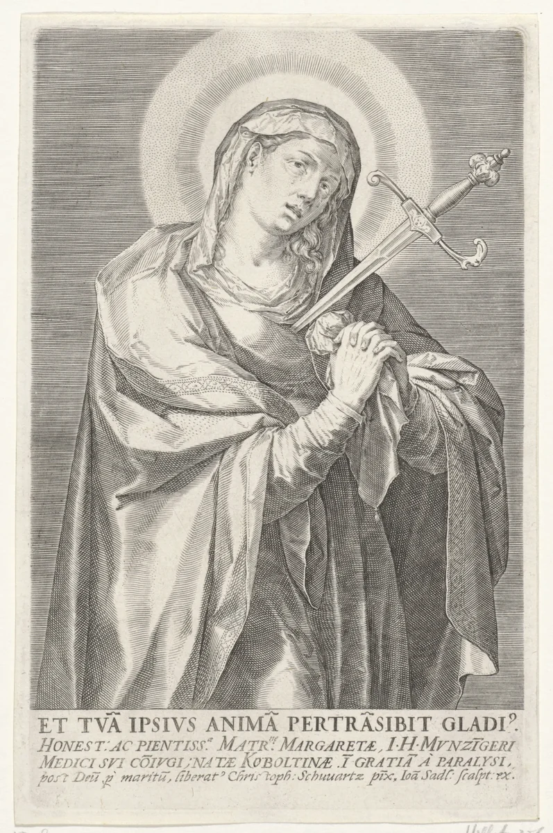 Mater Dolorosa by Unknown, print, 1588-1595