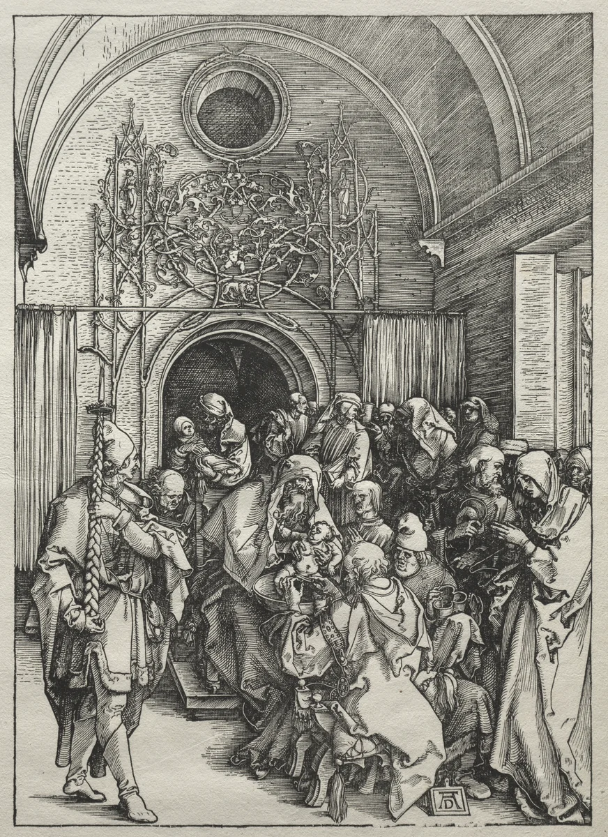 Life of the Virgin: The Circumcision by Albrecht Dürer, print, 1504-1505