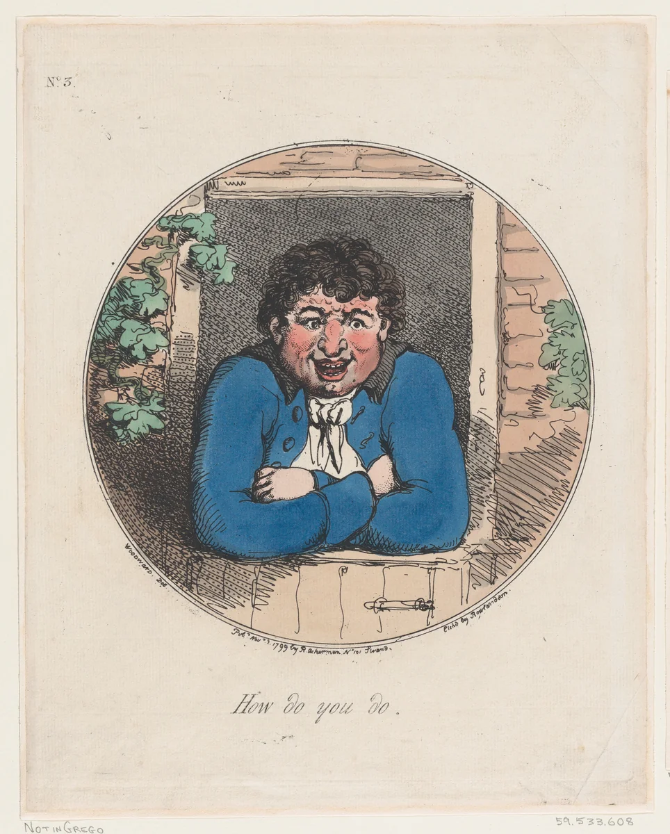 How Do You Do by Thomas Rowlandson, print, 1799