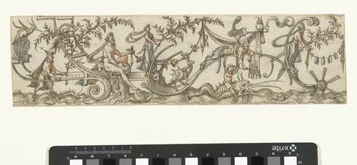 Fantasiestrijdwagen by Unknown, drawing, 1543